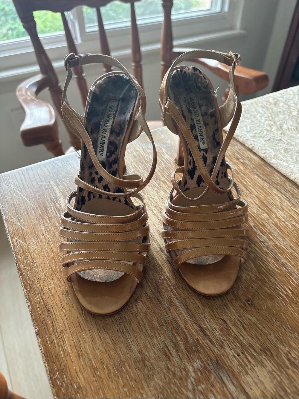 Manolo strappy heals